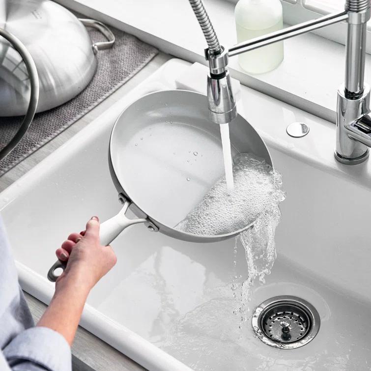 GreenPan GreenPan Valencia Pro Healthy Ceramic Nonstick 8" 9.5" and 11" Frying Pan Skillet Set