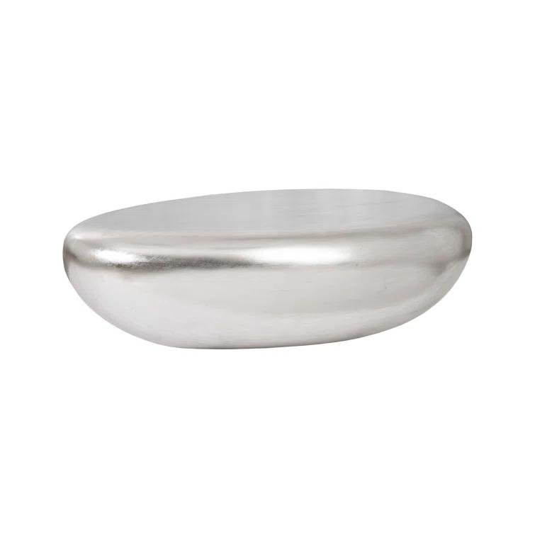 Silver Leaf River Stone Coffee Table