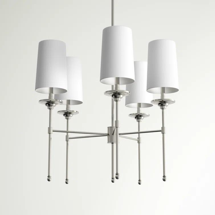 Hayse 5 - Light Dimmable Classic / Traditional Chandelier