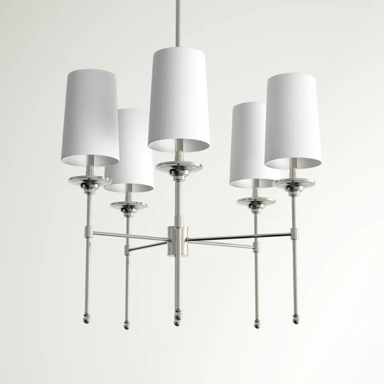 Hayse 5 - Light Dimmable Classic / Traditional Chandelier