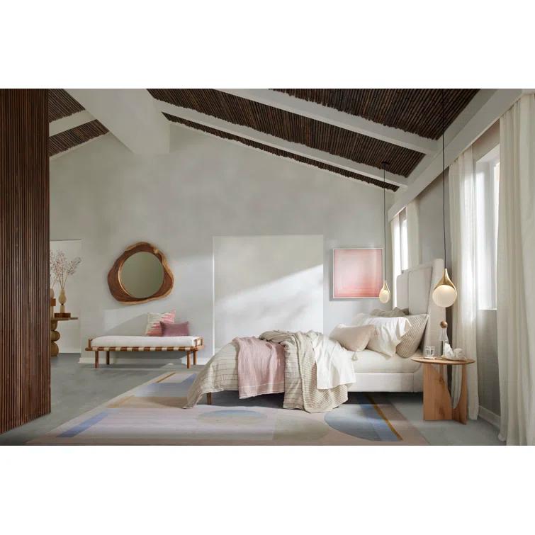 Rexford Platform Bed - Cream / King