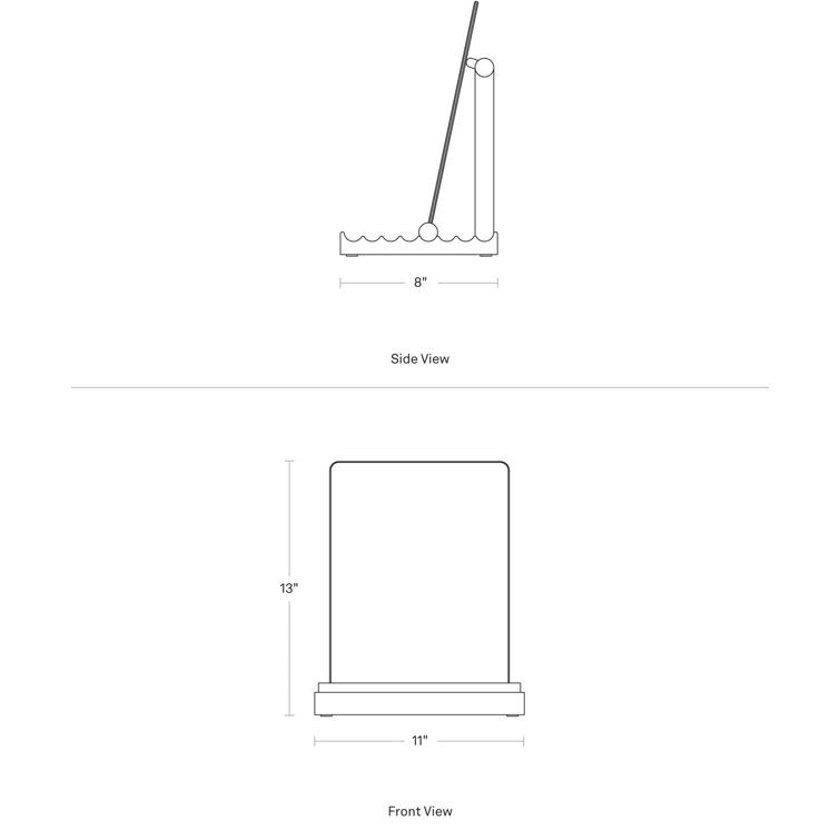 Furrow Solid Wood Flat Mirror