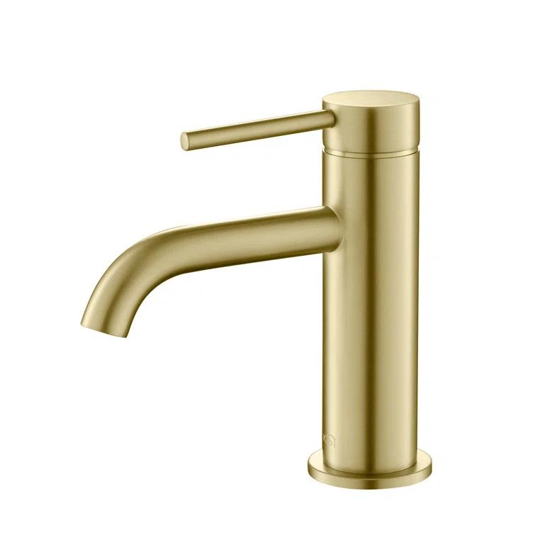 Circular Single-Hole Single-handle Bathroom Faucet