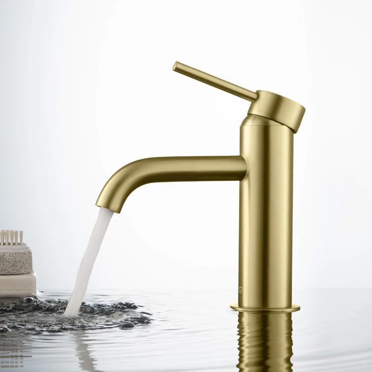 Circular Single-Hole Single-handle Bathroom Faucet