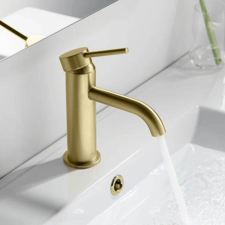 Circular Single-Hole Single-handle Bathroom Faucet