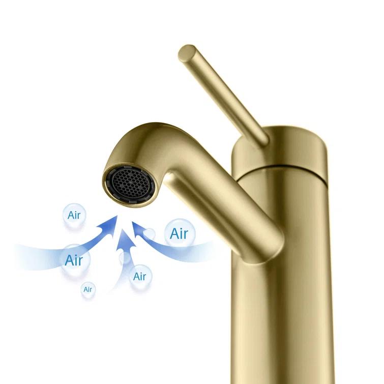Circular Single-Hole Single-handle Bathroom Faucet