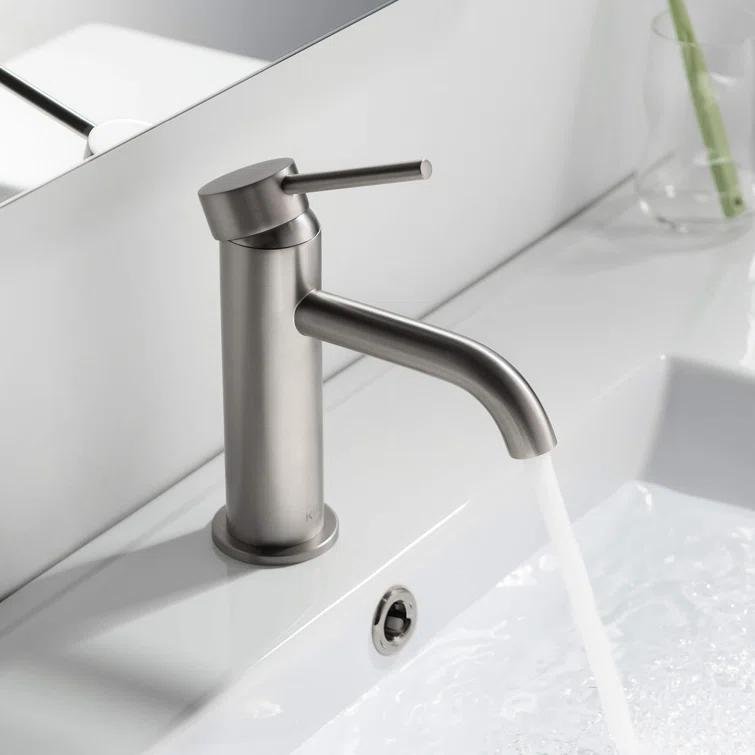 Circular Single-Hole Single-handle Bathroom Faucet