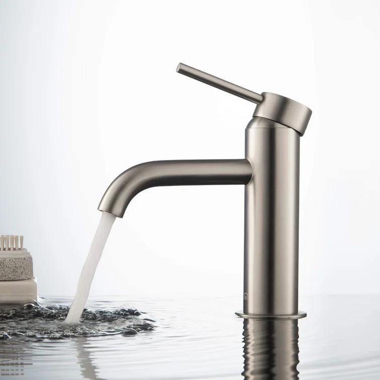 Circular Single-Hole Single-handle Bathroom Faucet