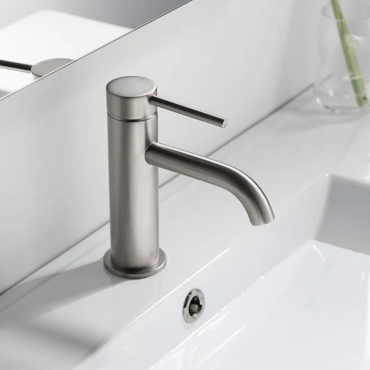 Circular Single-Hole Single-handle Bathroom Faucet