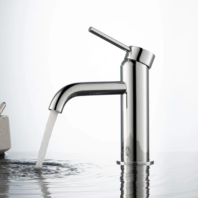 Circular Single-Hole Single-handle Bathroom Faucet