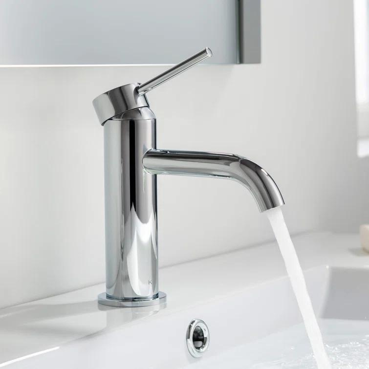 Circular Single-Hole Single-handle Bathroom Faucet
