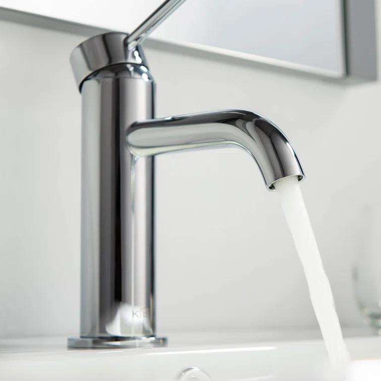 Circular Single-Hole Single-handle Bathroom Faucet
