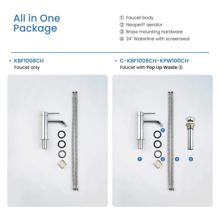 Circular Single-Hole Single-handle Bathroom Faucet