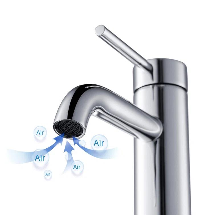 Circular Single-Hole Single-handle Bathroom Faucet