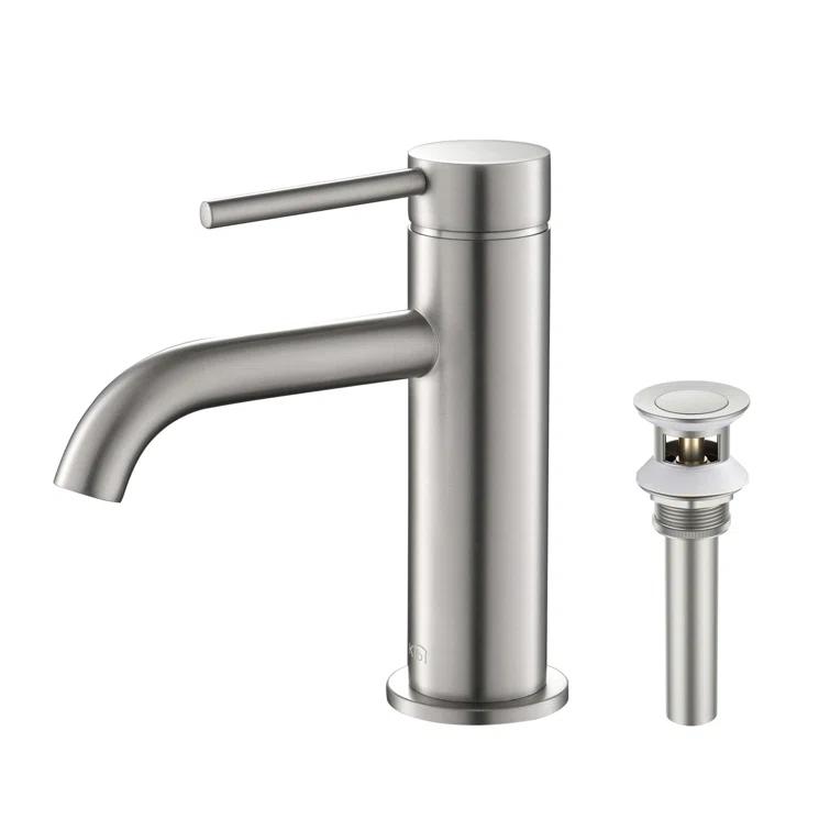 Circular Single-Hole Single-handle Bathroom Faucet