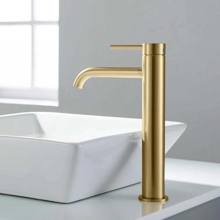 Circular Vessel Sink Faucet Single-handle Bathroom Faucet