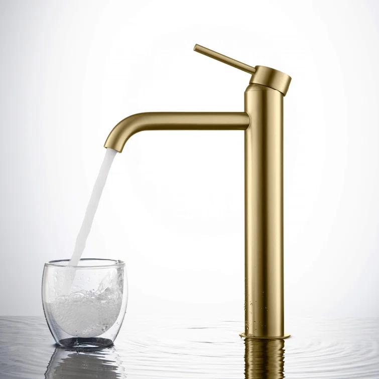 Circular Vessel Sink Faucet Single-handle Bathroom Faucet