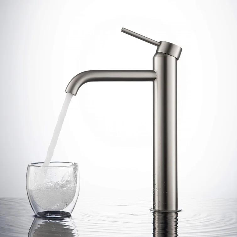 Circular Vessel Sink Faucet Single-handle Bathroom Faucet