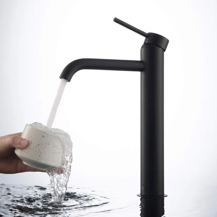 Circular Vessel Sink Faucet Single-handle Bathroom Faucet