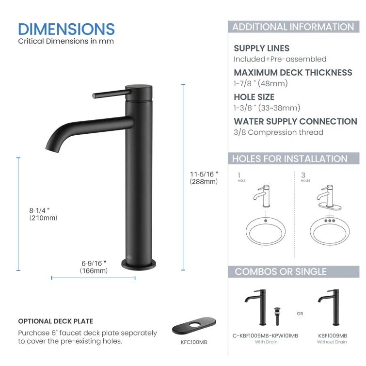 Circular Vessel Sink Faucet Single-handle Bathroom Faucet