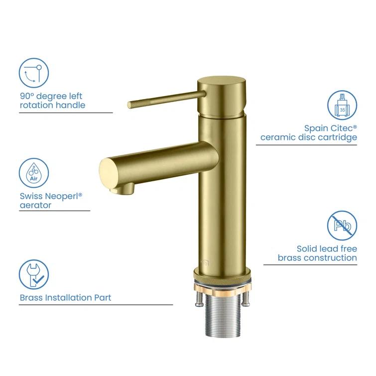 Circular X Single-Hole Single-handle Bathroom Faucet