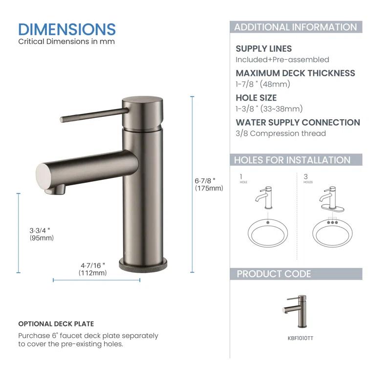 Circular X Single-Hole Single-handle Bathroom Faucet