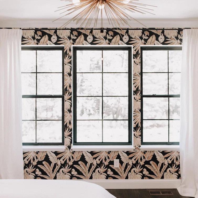 Tempaper & Co.® x She She Flamingo Salinas Removable Peel and Stick Wallpaper, Land, 56 sq ft: Vinyl, Self-Adhesive, Washable