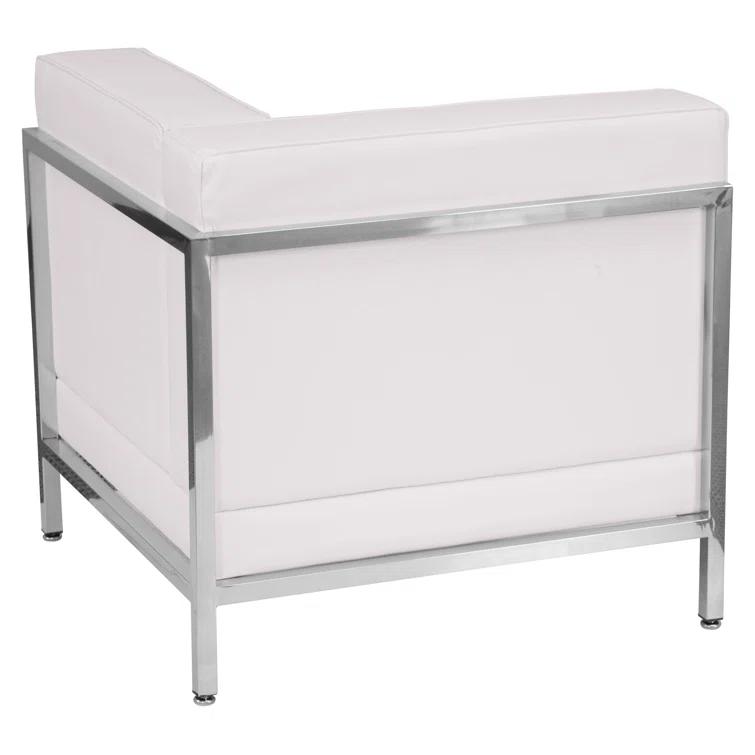 Hercules LeatherSoft Modular Right Corner Chair with Quilted Tufted Seat