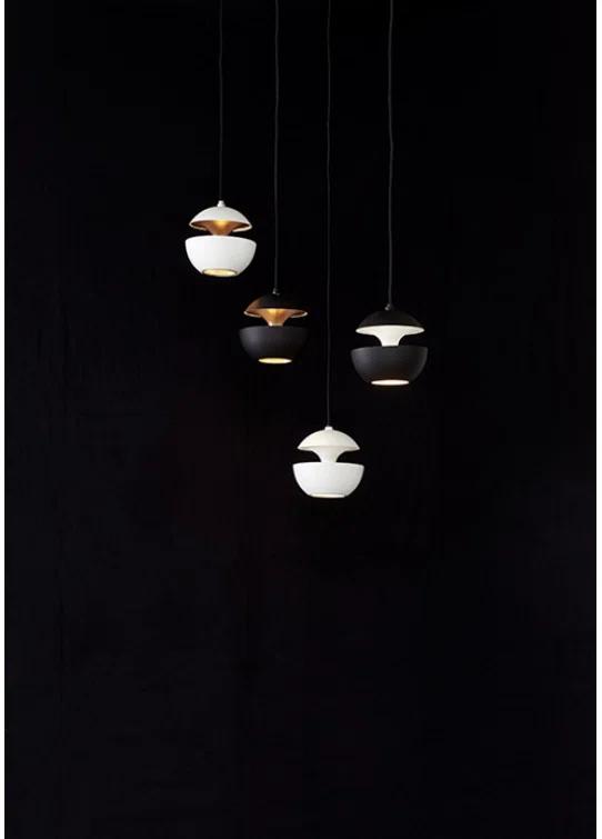 Bertrand Balas Inspired White Aluminum Sun Pendant, 6.89" LED Light