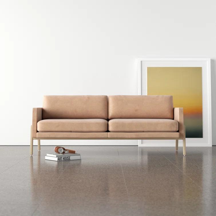 Viviana 84'' Genuine Leather Sofa