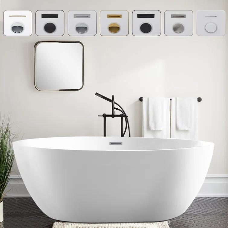 Freestanding Soaking Acrylic Bathtub