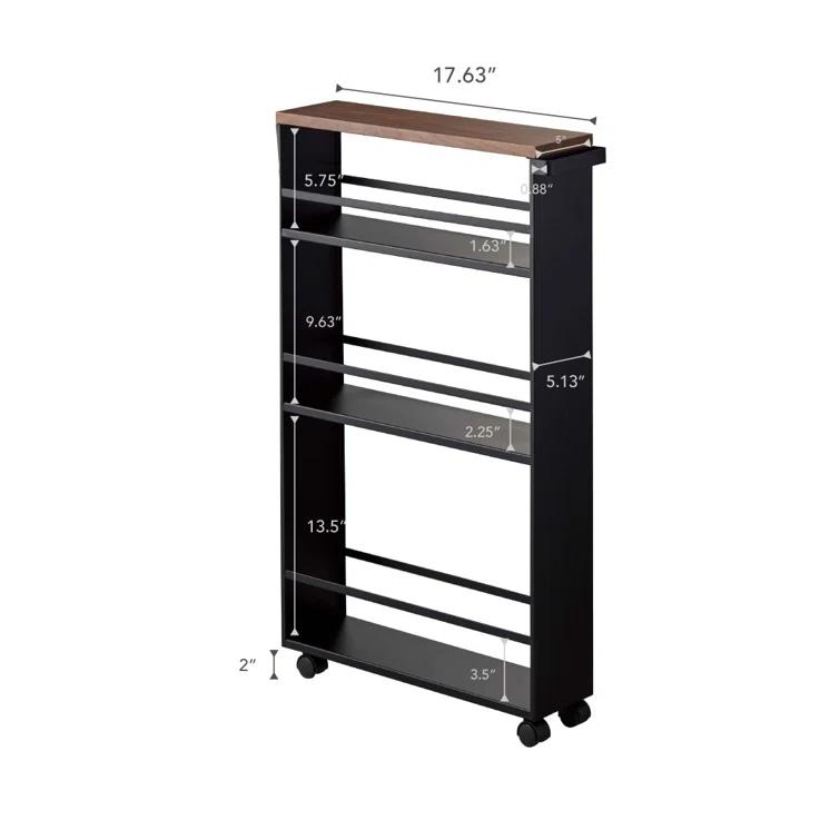 Tower Slim Rolling Storage Cart with Handle