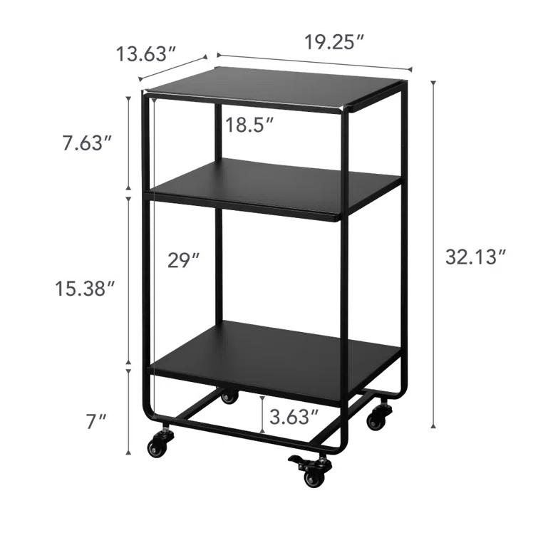 2-Tiered Rolling Kitchen Cart