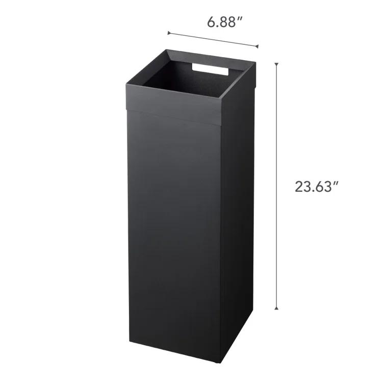 Tower Yamazaki Home Tall Trash Can 7.25 gallon Waste Basket With Handle For Kitchen Bathroom Office