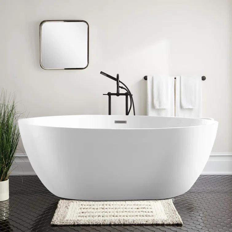 Freestanding Soaking Acrylic Bathtub