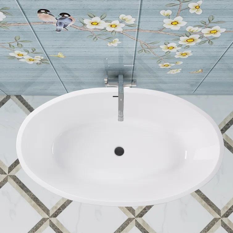 Freestanding Soaking Acrylic Bathtub