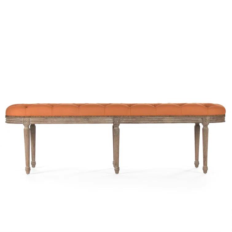 Michel Linen Upholstered Bench
