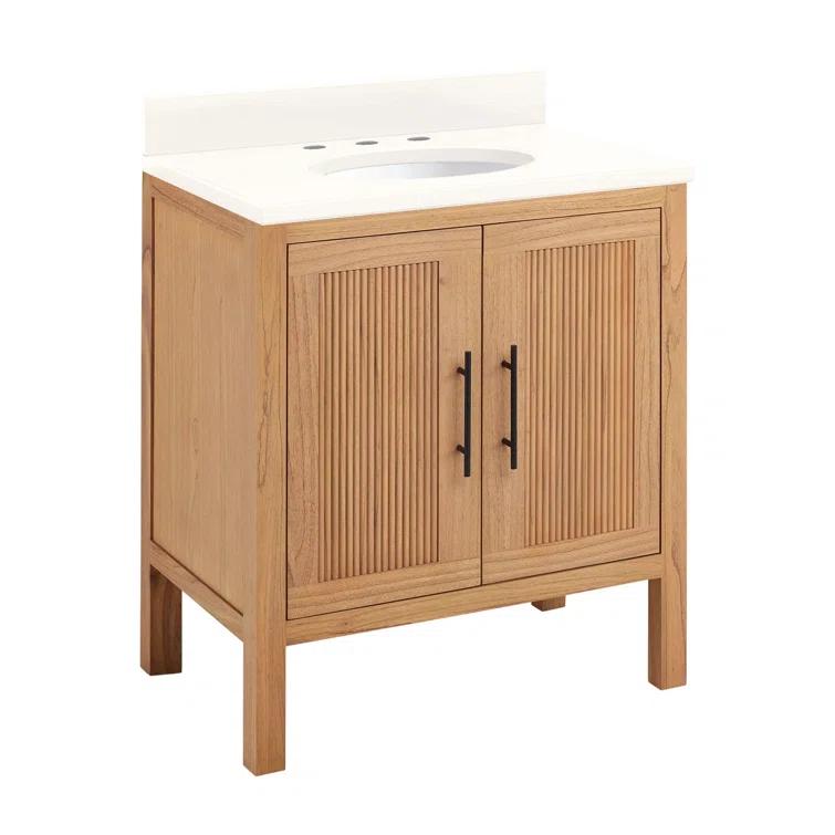 Signature Hardware 30" Ayanna Single Bathroom Vanity Set with Oval Undermount Sink