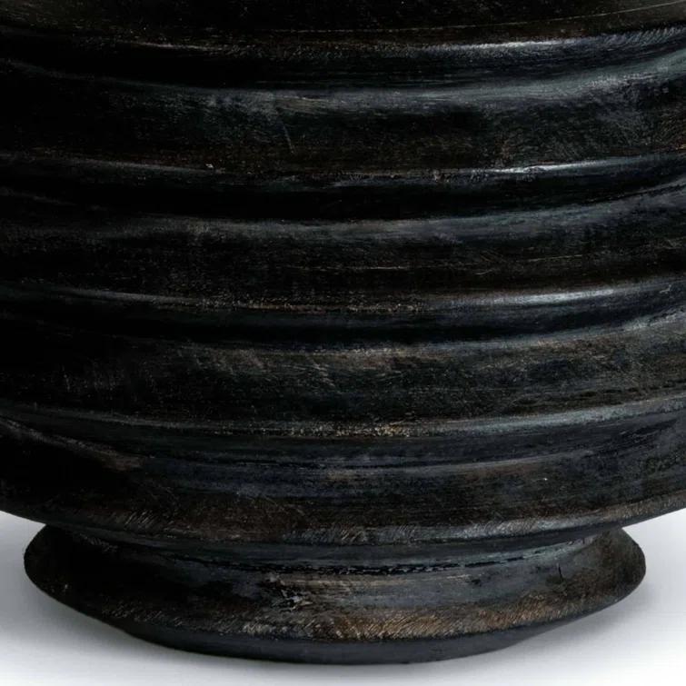 Accordion Round Table Lamp by Regina Andrew - Ebony