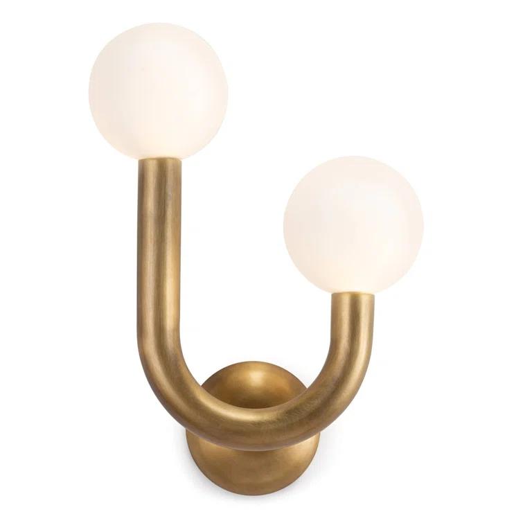 Happy Sconce by Regina Andrew - Natural Brass / Left Facing
