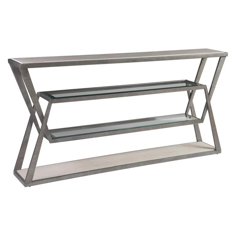 Artistica Home Signature Designs Adamo Silver Gray Console
