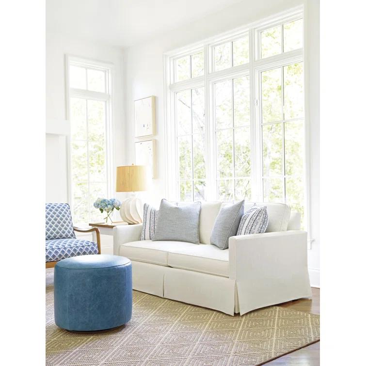Barclay Butera Barclay Butera Upholstery Leather Ottoman