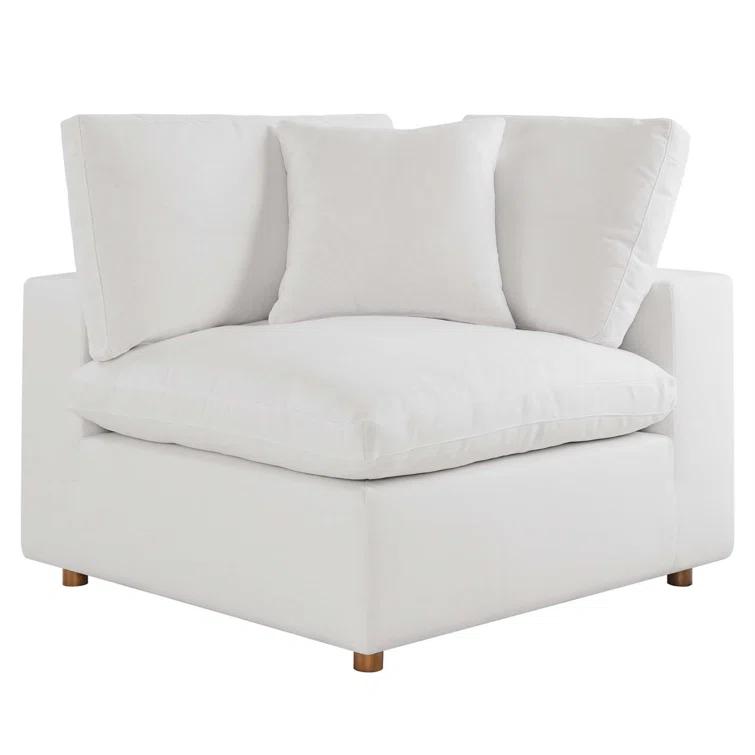 Modway Modway Commix Down-Filled Overstuffed Upholstered Sectional Sofa Set, 5 Piece w/Chase