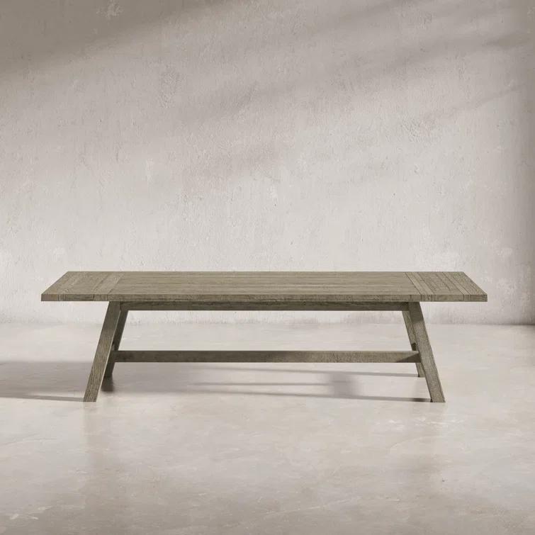 Fahrettin - Person Extendable Pine Solid Wood Solid Wood Top Trestle Dining Set
