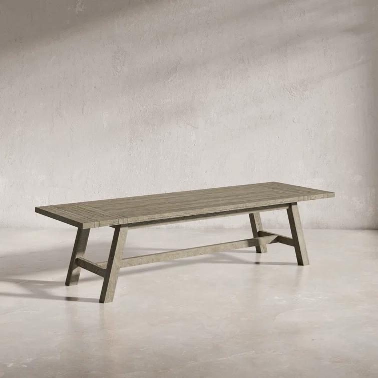 Fahrettin - Person Extendable Pine Solid Wood Solid Wood Top Trestle Dining Set