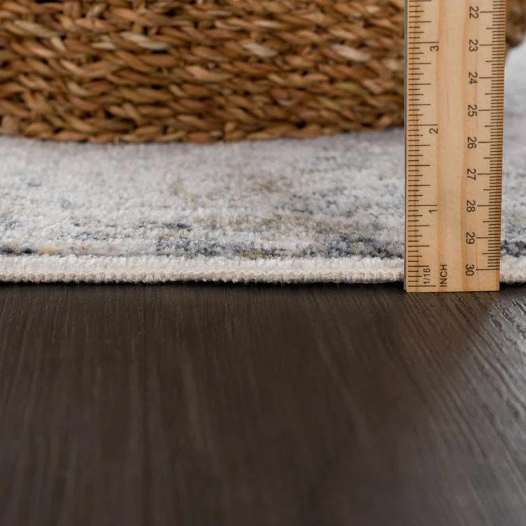 Medallion Design Performance Beige Machine Washable Area Rug