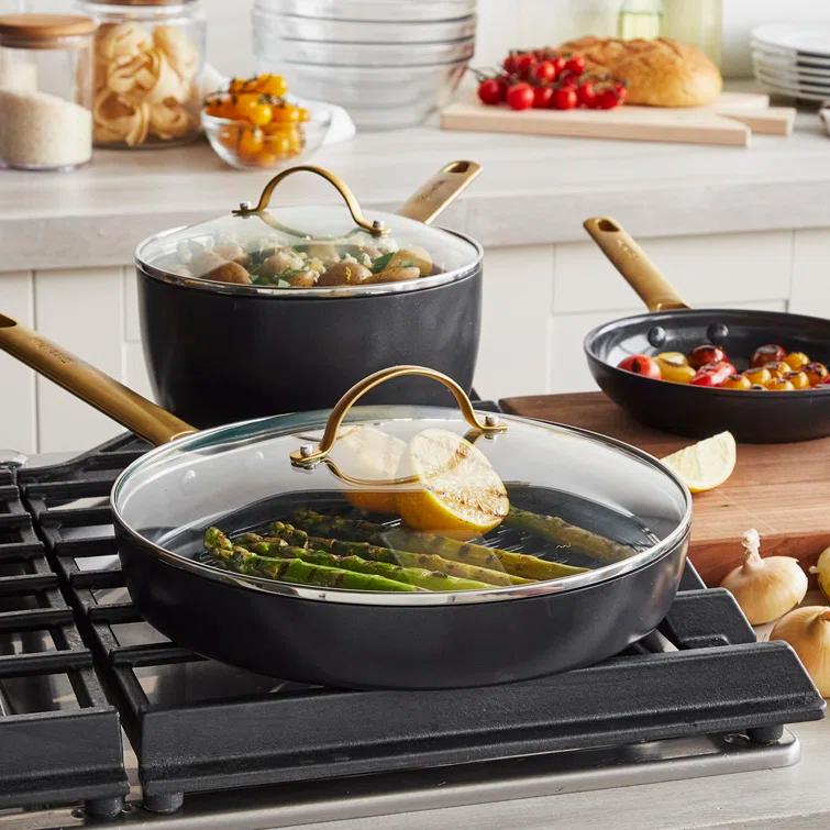 GreenPan GreenPan Reserve Black Healthy Ceramic Nonstick 16-piece Cookware Set