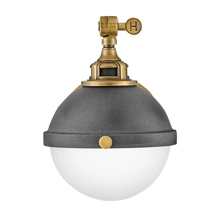 Fletcher Single Light Swing Arm Single Light Wall Sconce w/ On/Off Switch