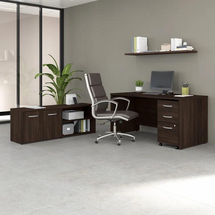 Office 500 Collection 3 Piece Rectangular 60W Computer Desk Office Set
