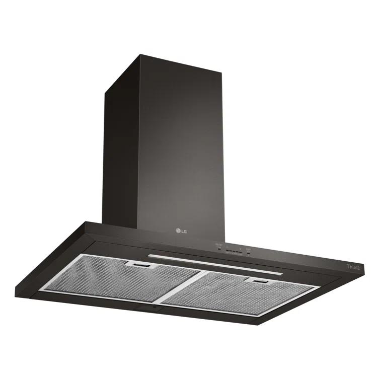 35.4" 600 CFM Ducted Wall Mount Range Hood with Nightlight